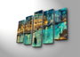 Wallity Set de 5 Piezas de Pintura Decorativa en Lienzo Multicolor 5PATK-158